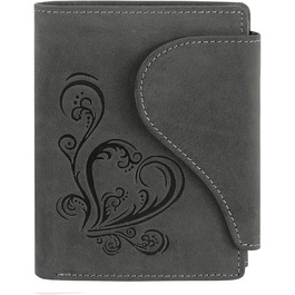 Harrys-Collection Women's Wallet in Vintage Style with Heart, Special Edition, Sizes: One Size, Colors: Cognac