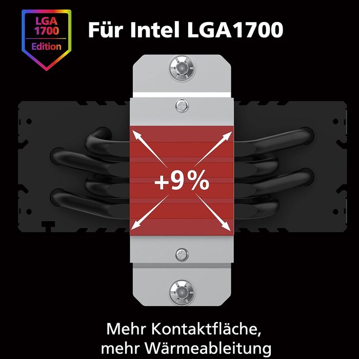 Akasa SOHO H4 Plus: Кулер для CPU з RGB підсвічуванням, 120mm, тихий вентилятор, теплові трубки з міді, 185W, чорний, підтримка Intel LGA 1851/20XX/1700/1200/115X; AMD AM4/AM5 Ryzen