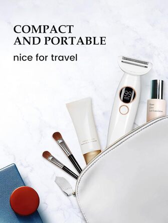 Електричний жіночий епілятор Deciniee Lady Shavers 5-в-1: для бікіні, обличчя, носа, брів, рук та ніг. Зручний для вологого та сухого використання.