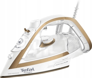 Праска Tefal Puregliss FV8042E0 біло-золотиста, Durilium AirGlide, 2900 Вт