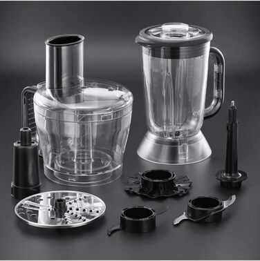 Russell Hobbs Food Processor Multi [Standmixer/Mixer/Chopper/Shredder/Grater/Whisk] Desire Red (Mixing, Chopping & Shredding etc., Dishwasher-safe accessories, 600W) 24730-56
