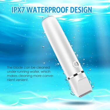 Машинка для стрижки собак та котів 2-в-1 Brifit, тример для подушечок лап, тиха, водонепроникна IPX7, професійна для тіла, лап, очей, вух, обличчя