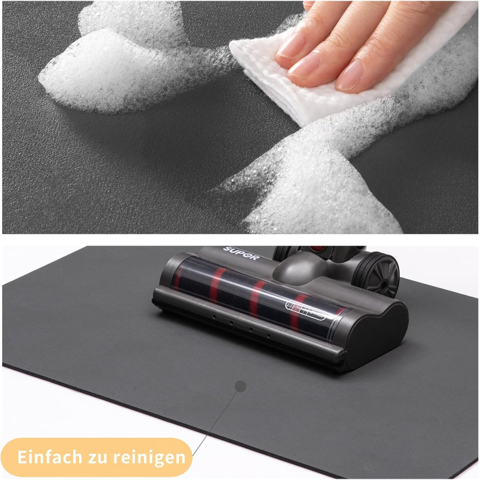 Підкладка під миску для кота JanYoo 50x35 см, вологостійка, антиковзаюча, сіра