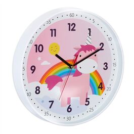 Relaxdays Настінний годинник з єдинорогом