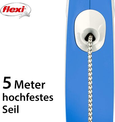 Рулетка вимірювальна Flexi Comfort New, 5 м, блакитна, навантаження до 12 кг