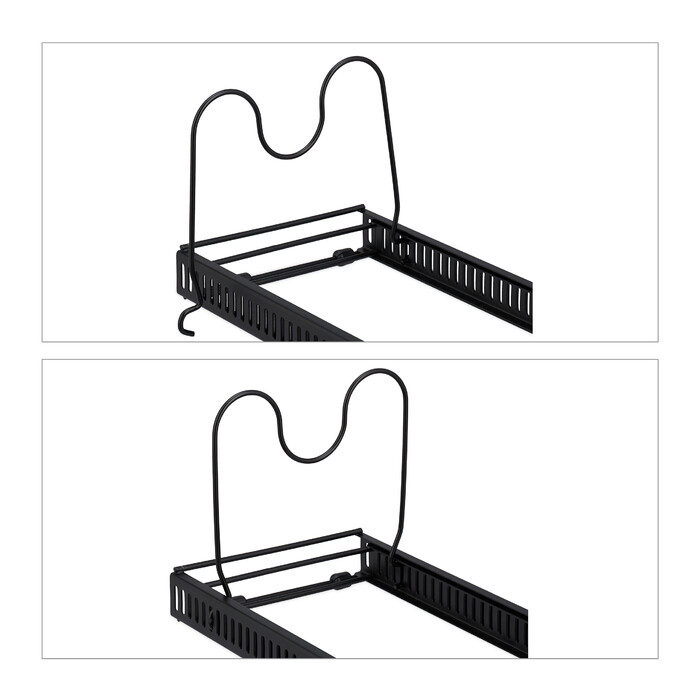 Relaxdays Metal Pan Holder
