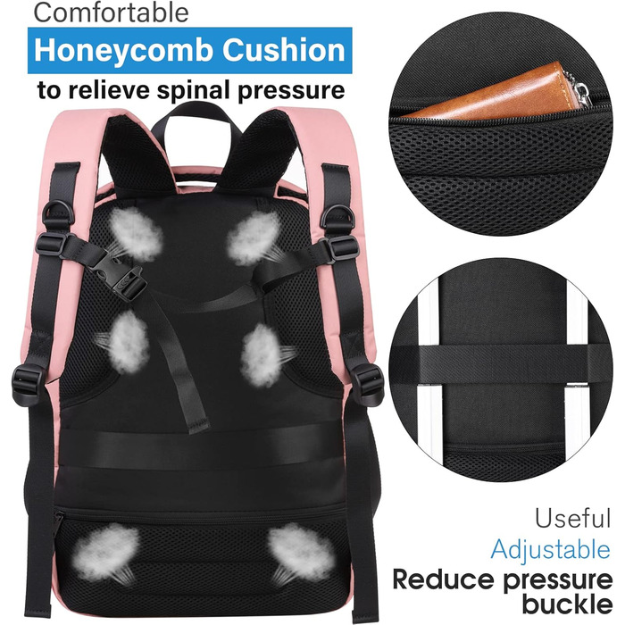 Шкільний рюкзак для дівчинки-підлітка, рюкзак для жінок, для школи, Daypack для ноутбука 15.6