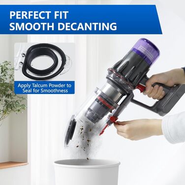 Контейнер для пилу сумісний з Dyson V12 Slim, V12 Detect Slim, V10 Digital Slim, SV18, SV20. Замінна частина для пилососа Dyson, артикул 965272-01
