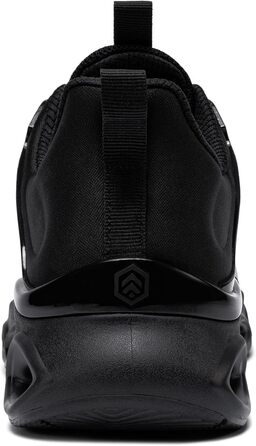 Черевики безпеки LARNMERN для чоловіків: зручні робочі черевики з металевим носком, дихаючі, легкі, антипрокольні, модні. Розміри 36-50 EU (44.5 EU, чорний)