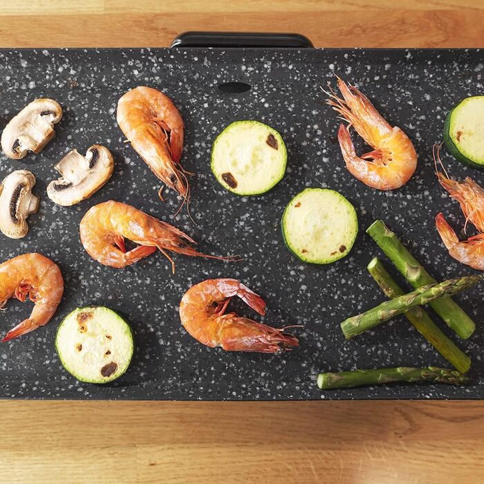 Електрична гриль-плита Cecotec Tasty&Grill 2000, 2000 Вт, антипригарне покриття, регулювання температури, нержавіюча сталь