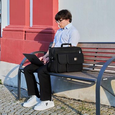 EAAKIE Bag Work Bag Shoulder Bag Flight Attendant Bag Men's Bag Black XXL