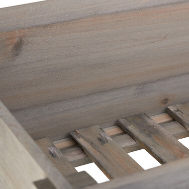 Relaxdays Підняте ліжко Wood Grey