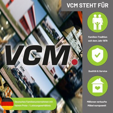 Дерев'яний стелаж VCM Elementa для CD/DVD/Blu-Ray, стоячий, 92x21x20 см, білий/медовий дуб, компактний органайзер для 102 CD або 36 DVD, елегантний дизайн