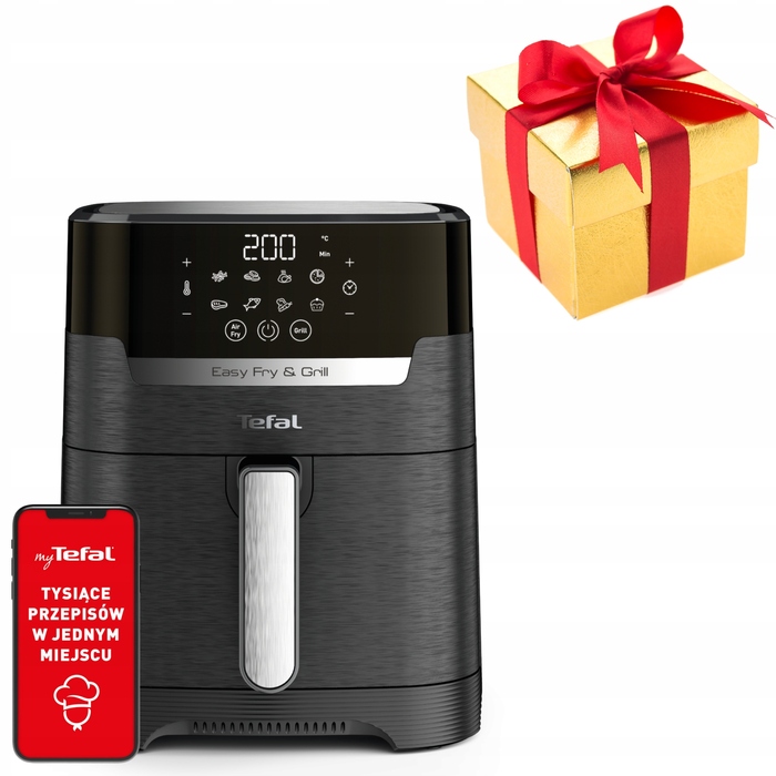 Аерофритюрниця Tefal Easy Fry & Grill EY505815, чорна