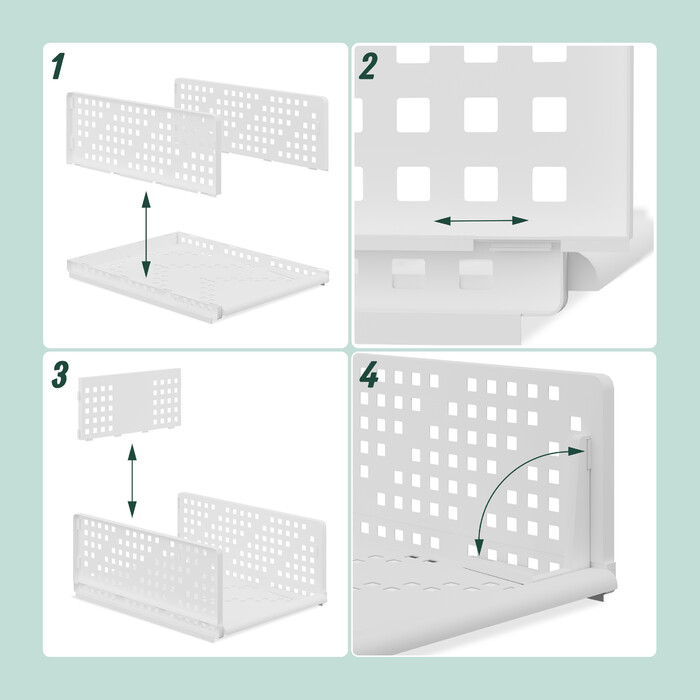 Relaxdays 3-Piece Closet Organizer Set