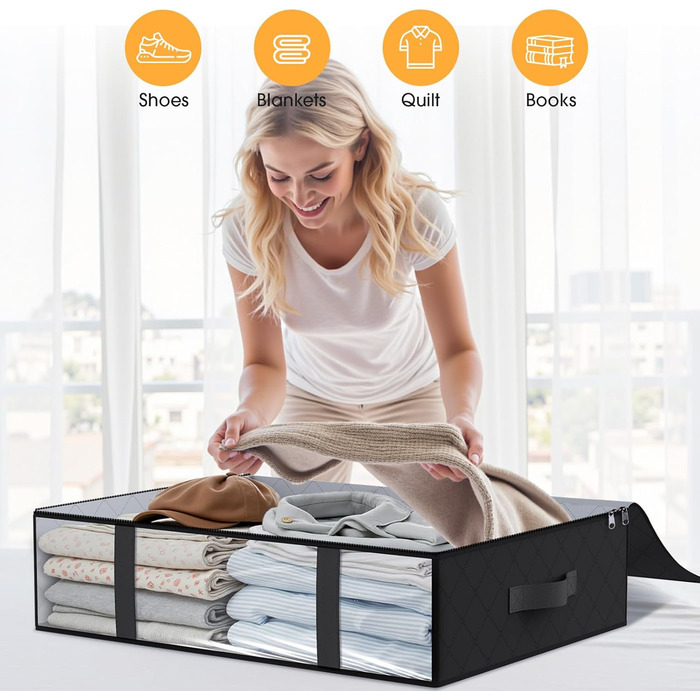 Підліжкова комода StorageRight, набір (Чорний, 3 шт.)