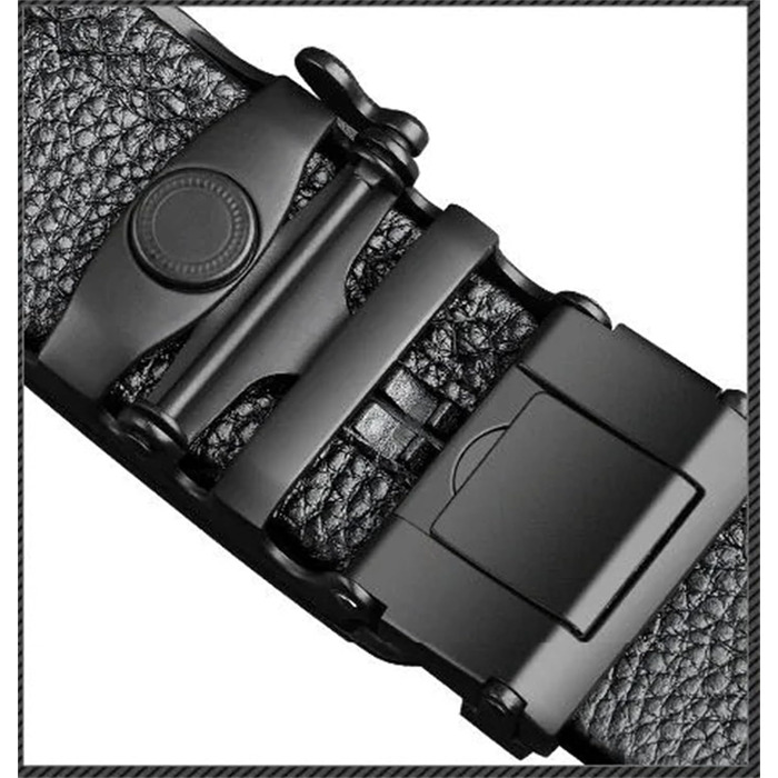 Чоловічий шкіряний ремінь Automatik з регулюванням, 10-120 см. Підходить для джинсів