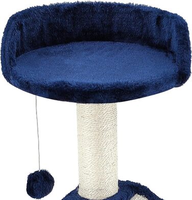 Дерев'яний кігтеточний комплекс Beltom® Kratzbaum 54 см, рожево-білий (блакитний)