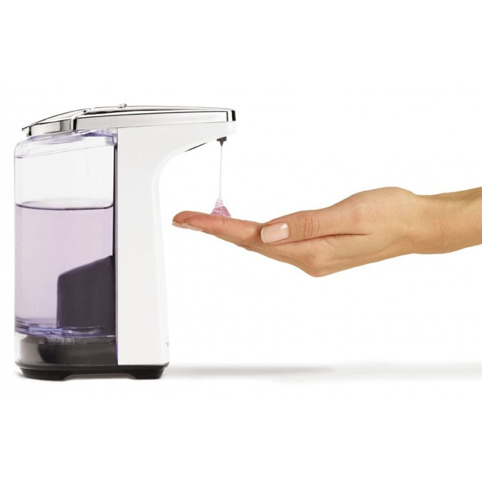 Безконтактний дозатор для мила Simplehuman, настільний, 225 мл, білий