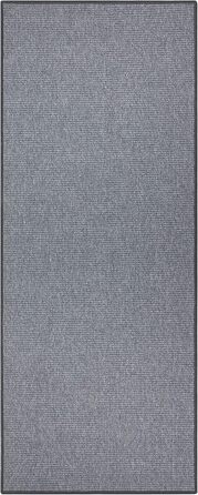 Килимок Bouclé Läufer – антиковзаючий килимок для кухні, прихожої, вітальні, ванної кімнати – 67x200 см (сірий)