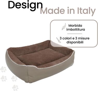 Лежанка для собак та котів Sogni E Capricci NUVOLA, сіра, 62x50x17 см