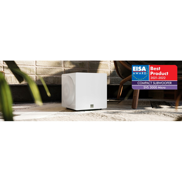 Сабвуфер SVS 3000 Micro, 800 Вт, білий глянцевий