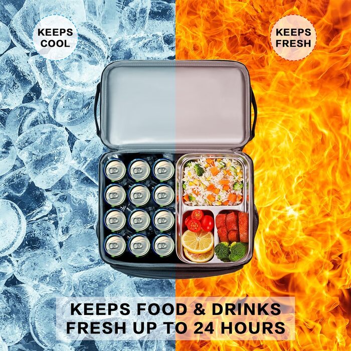 Рюкзак-холодильник Laripwit 54 літри, чорний: для пікніків, подорожей, кемпінгу та тактики