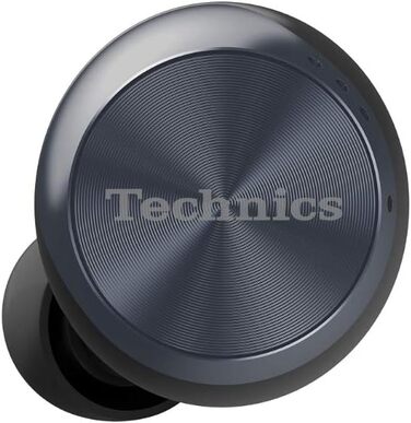 Навушники бездротові Technics EAH-AZ70WE-S чорні, з шумозаглушенням та голосовим керуванням, преміум класу