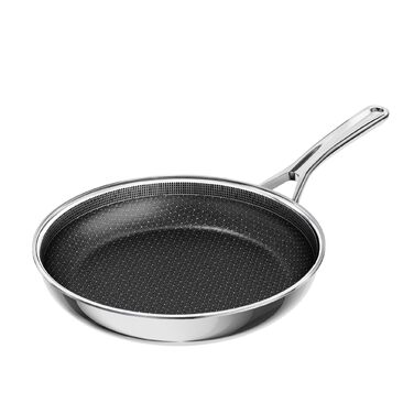 Сковорода керамічна Innerwell 28 см з нержавіючої сталі, антипригарна, без PFAS/PFOA/PTFE, для індукційних, газових та електричних плит, придатна для духовки та посудомийної машини