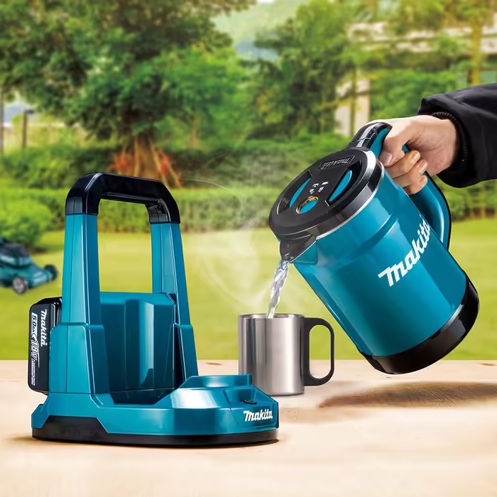 Електричний акумуляторний чайник Makita DKT360Z 2x18В (без акумулятора та зарядного пристрою)