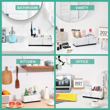 VITVITI Toothbrush Holder Electric Toothbrush Holder Toothbrush Holder Bathroom Kitchen Marble Resin Toothbrush Holder Bathroom Office Organizer Storage Toothbrush Toothpaste Holder Caddy Storage