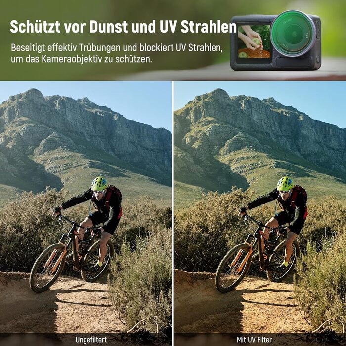 Набір фільтрів ND NEEWER для DJI Osmo Action 3/4/5 Pro (6 шт.): ND8, ND16, ND32, ND64, ND1000, CPL. Фільтри з багатошарового оптичного скла HD, сумісні з камерами дії.