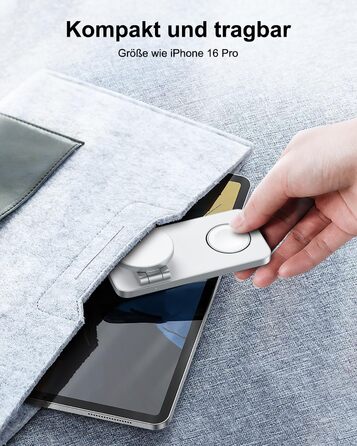 Бездротовий зарядний пристрій 3-в-1 MagSafe для iPhone, Apple Watch, AirPods Pro (білий)