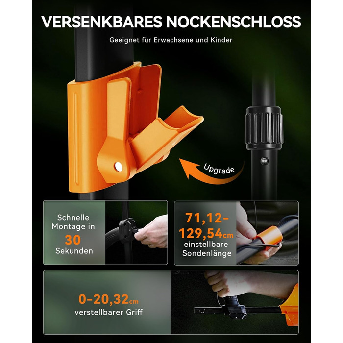 Металодетектор SUNPOW для дорослих та дітей, LCD-дисплей, водонепроникний IP68, антиінтерференційний, професійний, легкий