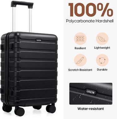 Набір валіз Roadcheer: тріо з полікарбонату з TSA-замком та аксесуарами (рюкзак, культки, сумочка для взуття)