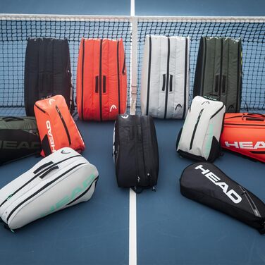 Сумка для ракет HEAD Tour Racquet Bag XL чорний/білий (флуоресцентний помаранчевий)
