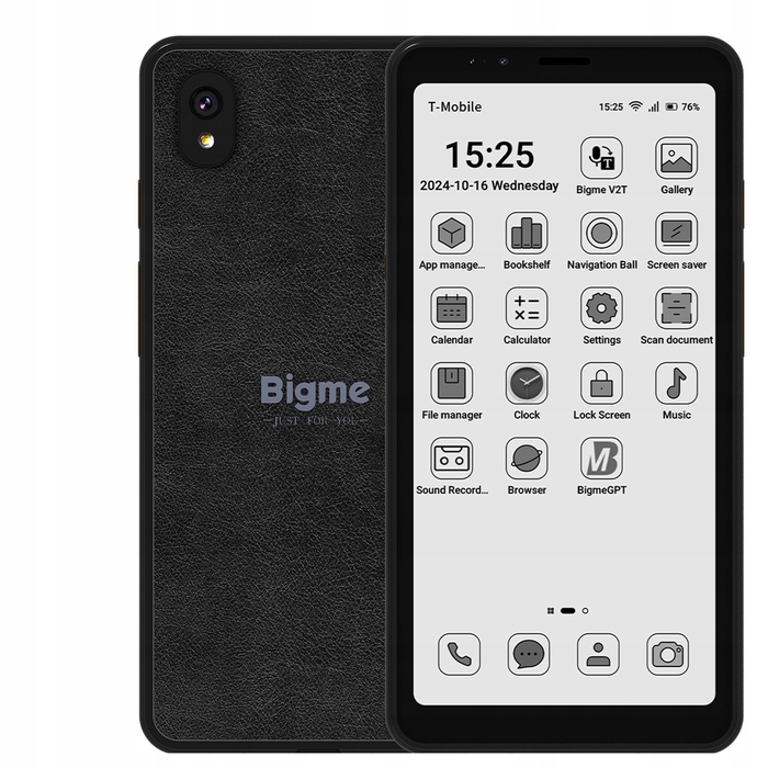 2-в-1 Електронна книга та смартфон BIGME HIBREAK, чорно-білий екран 5,84