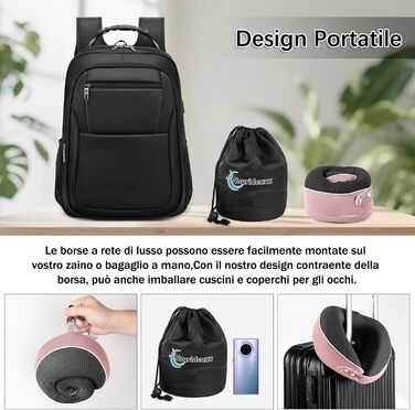 Подушка для шиї у вигляді звірятка для подорожей (рожева)