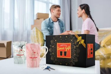 Housewarming Gifts for New Home Unique Housewarming Gift Ideas for New Home New Adventure New Memories Couple Coffee Mug Set 340 ml