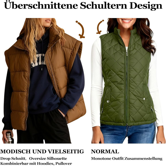 Легка степкова жилетка Daen Weste з коміром-стійкою, без рукавів, для осені/зими/міжсезоння, для активного відпочинку, S-XXL (Коричневий, L)