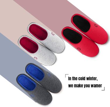 Тапочки Mishansha для дому чоловічі та жіночі зимові, з піною Memory Foam, розмір 36-47, сірі