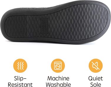 Чоловічі халапи RockDove з підкладкою Sherpa та піною Memory Foam, 40/41 EU, чорні