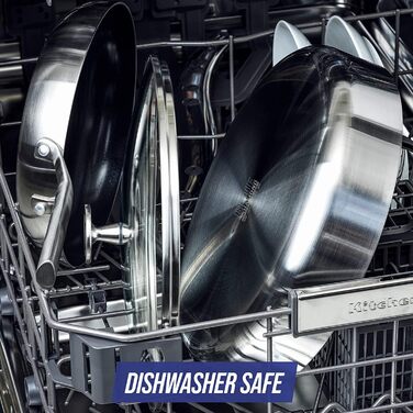 Набір посуду Blue Diamond Cookware 6-ти частинний: сковороди та каструлі з антипригарним покриттям, нержавіюча сталь, індукція, безпечний для здоров'я