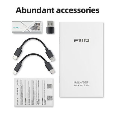 FiiO KA13: Портативний підсилювач зі звуковим DAC з двома виходами 3.5 мм/4.4 мм (чорний)