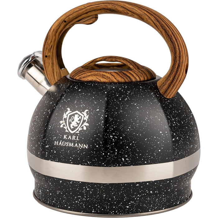 Чайник-заварник Karl Hausmann Induktion 3L з автоматичним свистком, нержавіюча сталь, для всіх типів плит