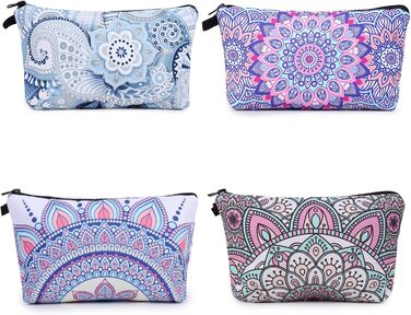 Косметичка для подорожей Czemo 4 шт. з тканини, водонепроникна, з монетницею, для жінок