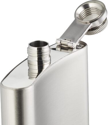 Набір флаконів Relaxdays, 10 шт., 200 мл, нержавіюча сталь, для напоїв, з кришкою, сріблясті