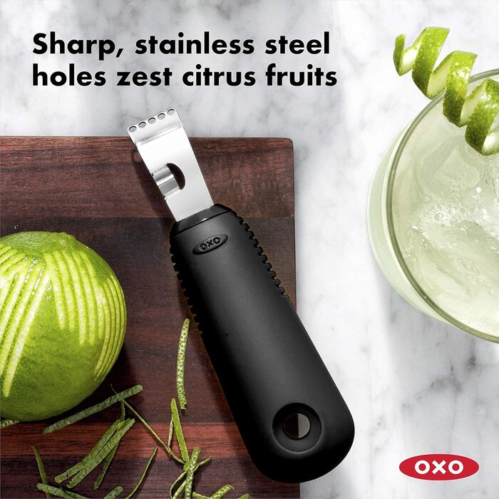 OXO Good Grips Зів-рерівер з ножем для зняття шкірки, чорний, 11261400