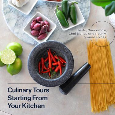 Матерок гранітний натуральний з товкачиком 15 см, 3.5 кг – для спецій, трав, соусів. Унікальний дизайн, легко миється. Ідеальний подарунок!