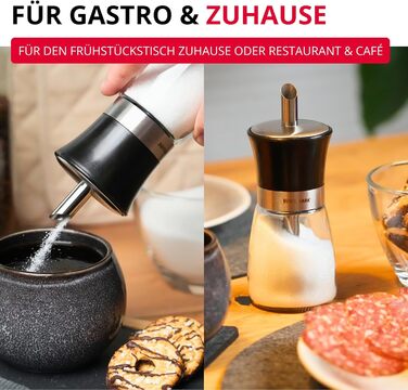 Дозатор для цукру Westmark Blacky, 190 мл, скло/нержавіюча сталь/пластик